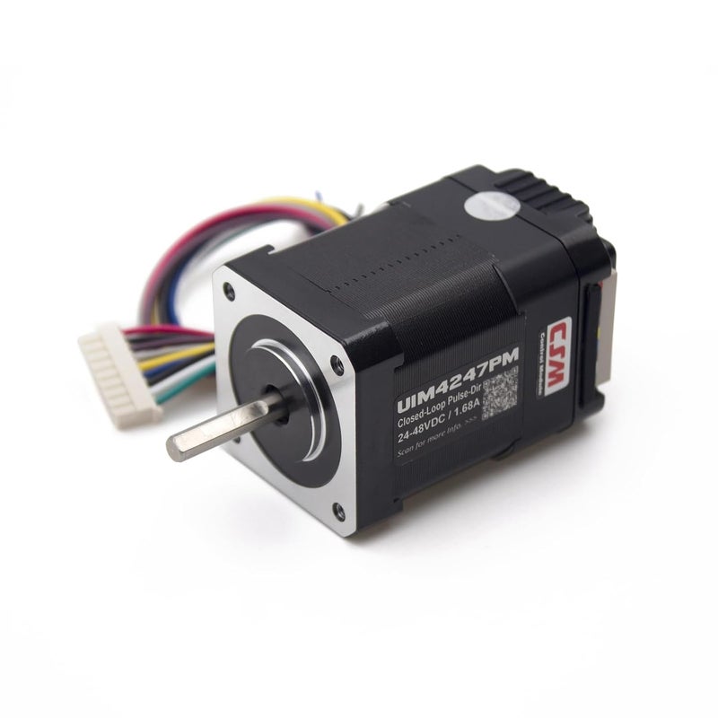 UIROBOT NEMA 17 Integrated Closed-Loop Stepper Motor,Pulse-Direction Control Interface,Built-in Encoder & Motion Controller & Driver,for CNC,3D Printer,Max0.43Nm,1.7A,24-48VDC (UIM4247PM) - Image 1